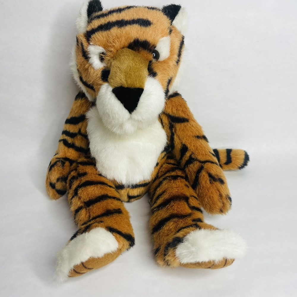 Tickles The Bengal Tiger‎ Russ Berrie Weighted Stuffed Animal Plush 16" Vintage